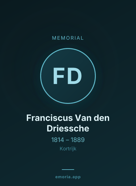 Memorial portrait of Franciscus Van den Driessche