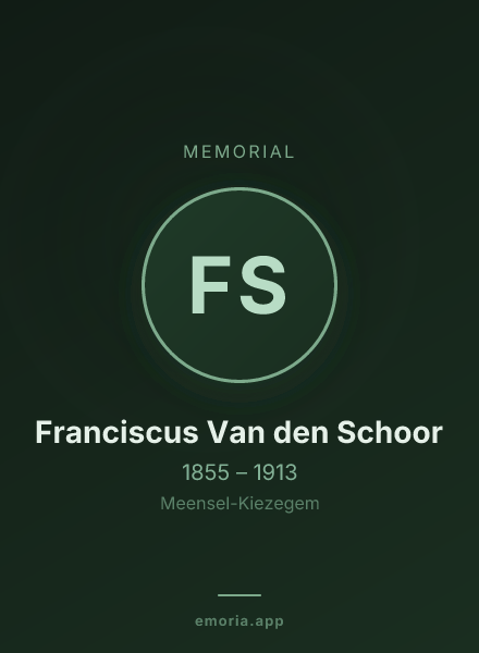 Memorial portrait of Franciscus Van den Schoor