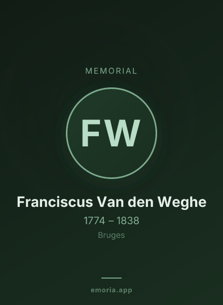 Memorial portrait of Franciscus Van den Weghe