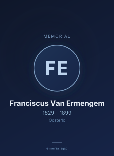 Memorial portrait of Franciscus Van Ermengem