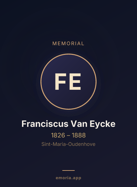 Memorial portrait of Franciscus Van Eycke