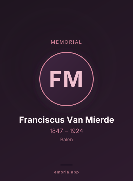 Memorial portrait of Franciscus Van Mierde