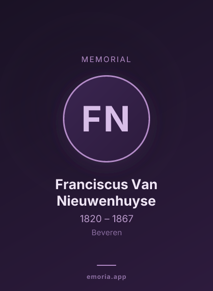 Memorial portrait of Franciscus Van Nieuwenhuyse