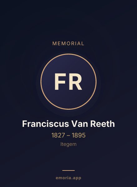 Memorial portrait of Franciscus Van Reeth