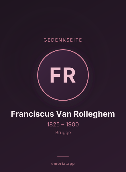 Gedenkportrait von Franciscus Van Rolleghem