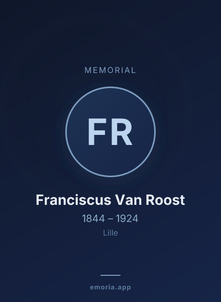 Memorial portrait of Franciscus Van Roost