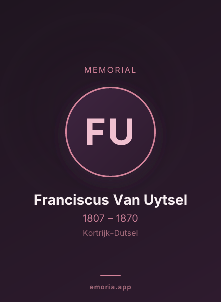 Memorial portrait of Franciscus Van Uytsel