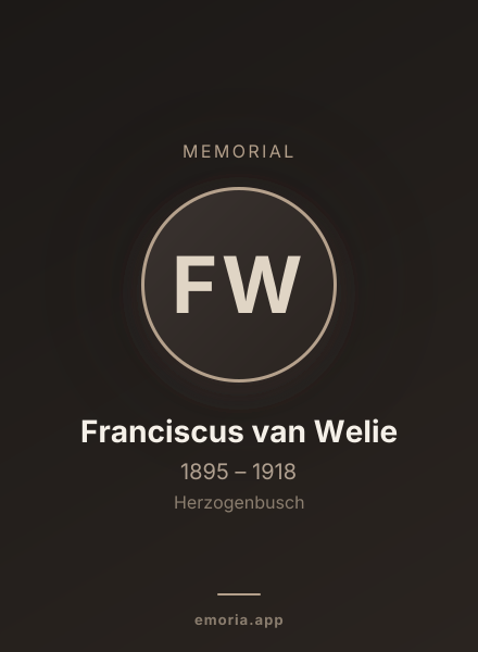 Memorial portrait of Franciscus van Welie