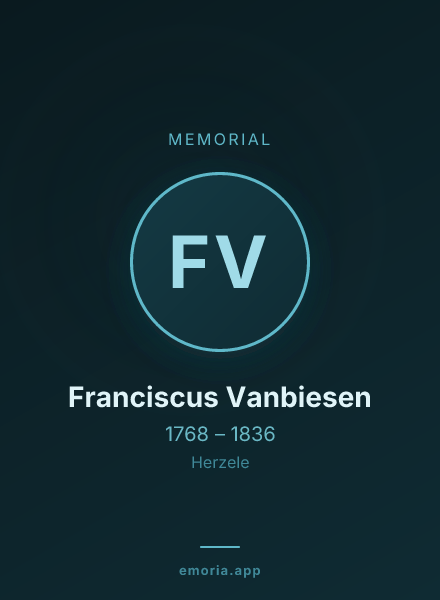 Memorial portrait of Franciscus Vanbiesen