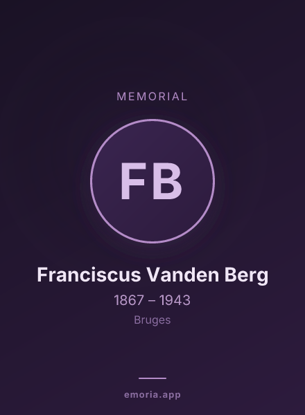 Memorial portrait of Franciscus Vanden Berg