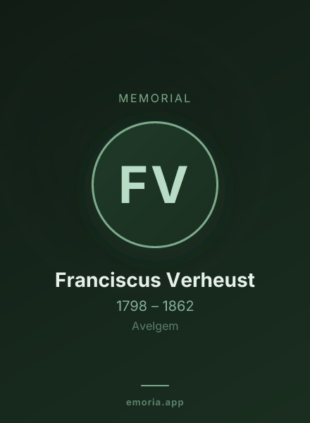 Memorial portrait of Franciscus Verheust