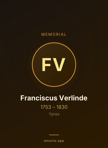 Memorial portrait of Franciscus Verlinde