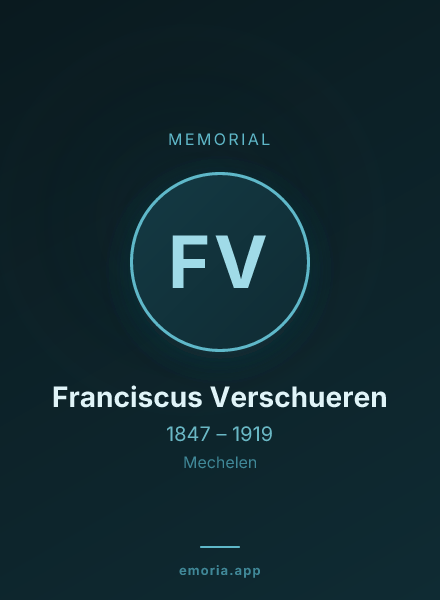 Memorial portrait of Franciscus Verschueren