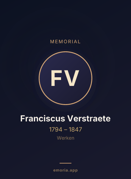 Memorial portrait of Franciscus Verstraete