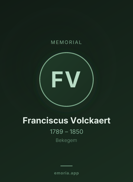 Memorial portrait of Franciscus Volckaert