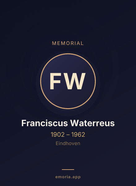 Memorial portrait of Franciscus Waterreus