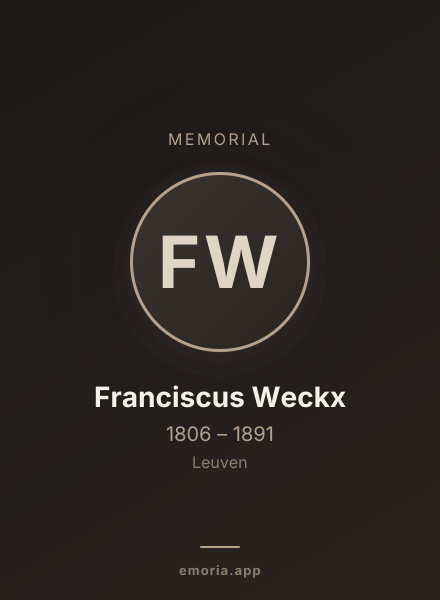 Memorial portrait of Franciscus Weckx