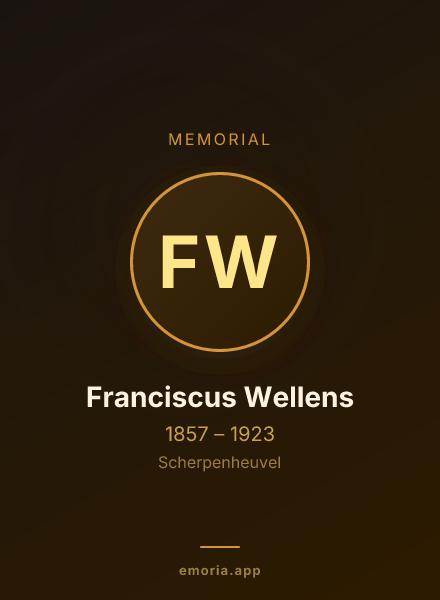 Memorial portrait of Franciscus Wellens