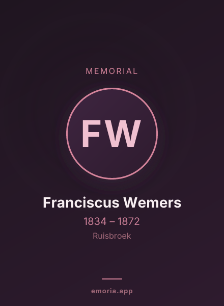 Memorial portrait of Franciscus Wemers