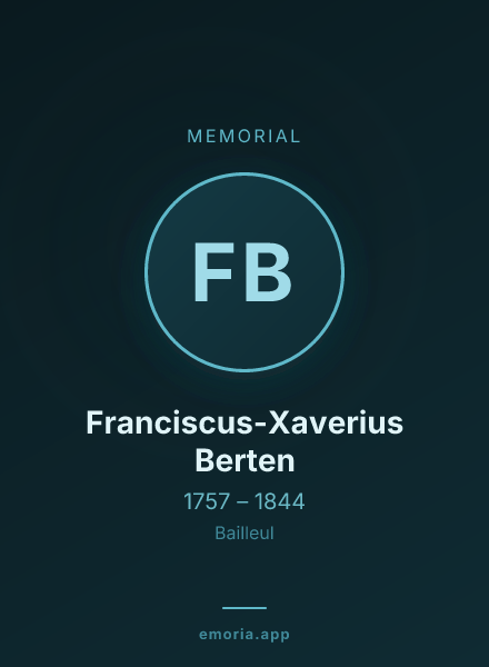 Memorial portrait of Franciscus-Xaverius Berten