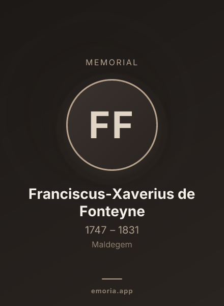 Memorial portrait of Franciscus-Xaverius de Fonteyne