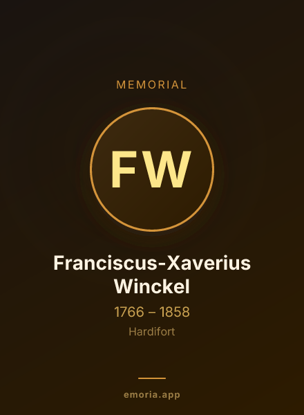 Memorial portrait of Franciscus-Xaverius Winckel