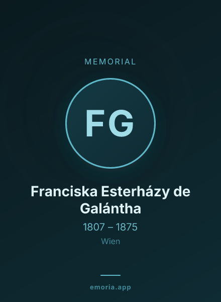 Memorial portrait of Franciska Esterházy de Galántha