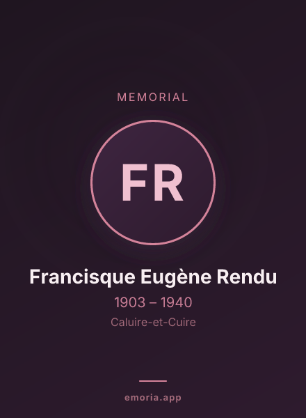 Memorial portrait of Francisque Eugène Rendu