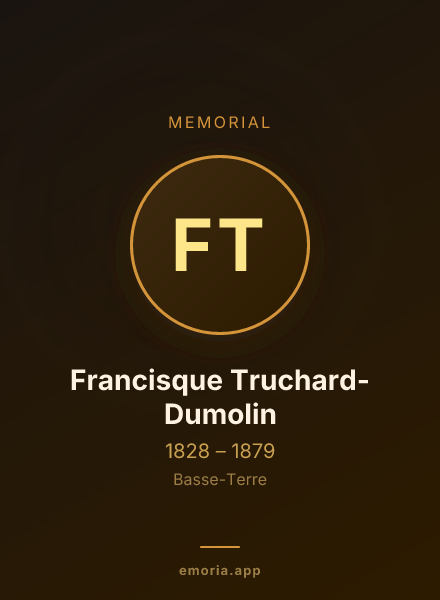 Memorial portrait of Francisque Truchard-Dumolin
