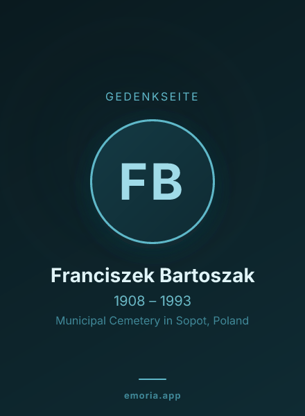 Gedenkportrait von Franciszek Bartoszak