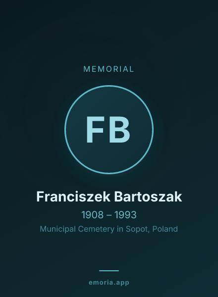 Memorial portrait of Franciszek Bartoszak
