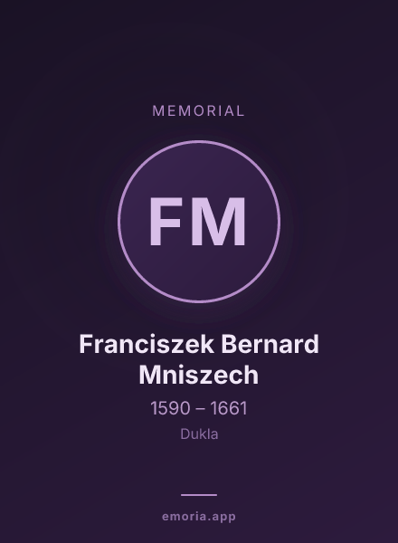 Memorial portrait of Franciszek Bernard Mniszech