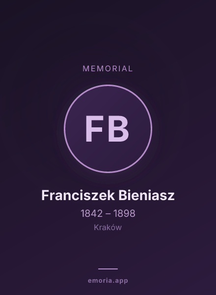 Memorial portrait of Franciszek Bieniasz