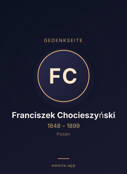 Gedenkportrait von Franciszek Chocieszyński