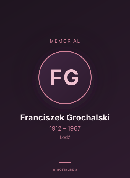 Memorial portrait of Franciszek Grochalski