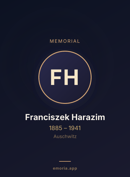 Memorial portrait of Franciszek Harazim
