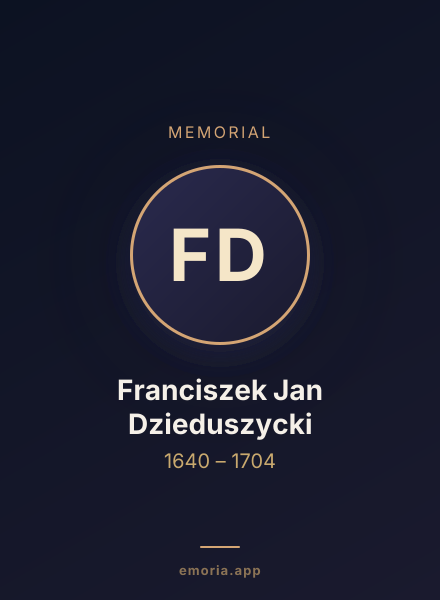 Memorial portrait of Franciszek Jan Dzieduszycki