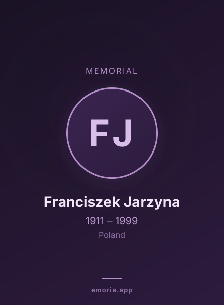 Memorial portrait of Franciszek Jarzyna