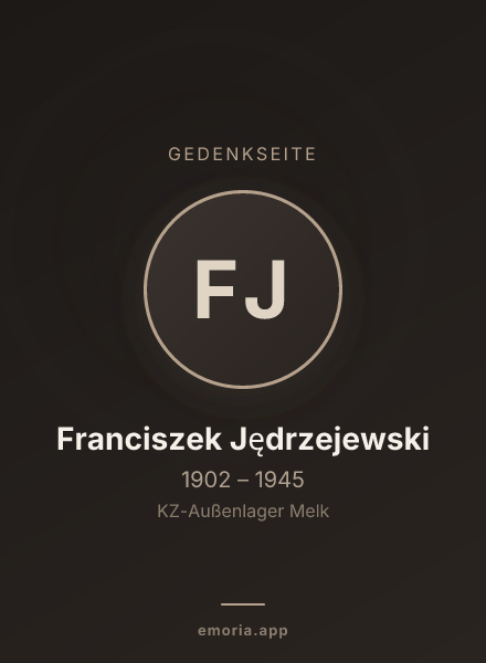 Gedenkportrait von Franciszek Jędrzejewski