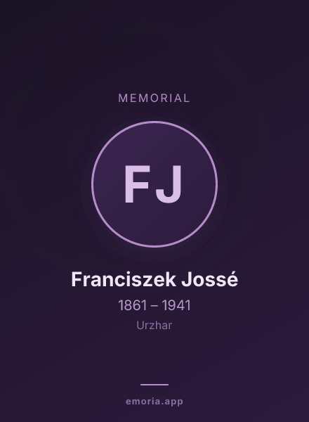 Memorial portrait of Franciszek Jossé