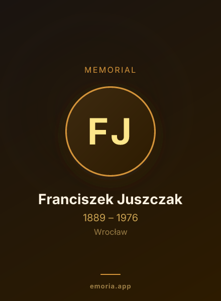 Memorial portrait of Franciszek Juszczak