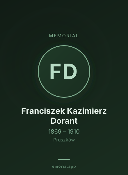 Memorial portrait of Franciszek Kazimierz Dorant