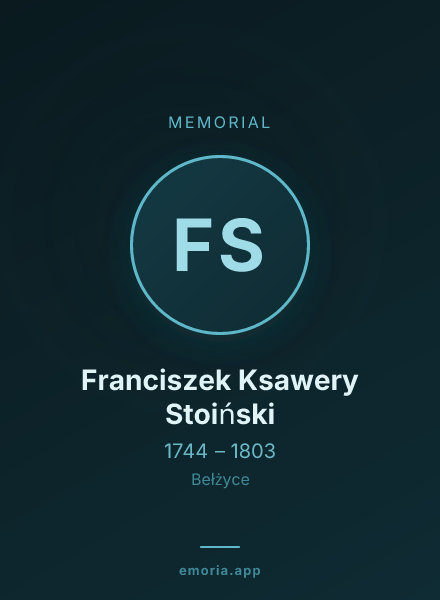 Memorial portrait of Franciszek Ksawery Stoiński