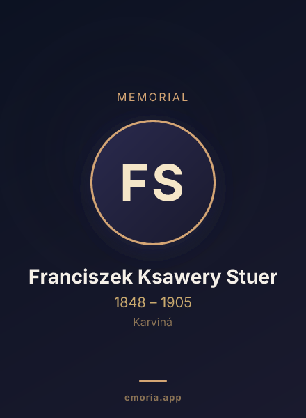 Memorial portrait of Franciszek Ksawery Stuer