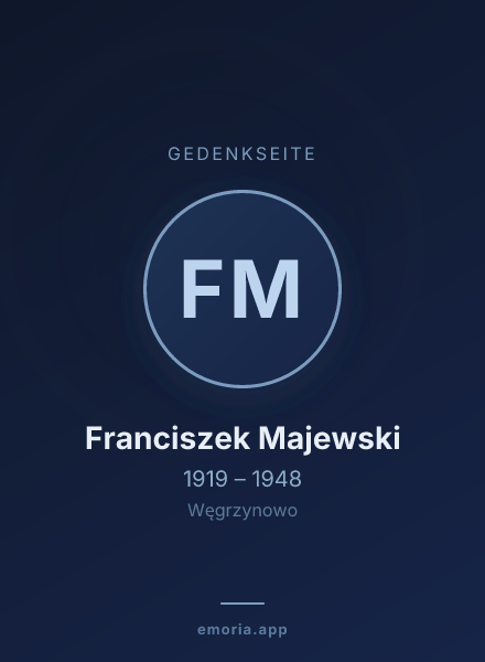 Gedenkportrait von Franciszek Majewski