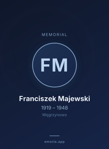 Memorial portrait of Franciszek Majewski