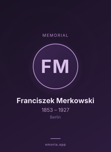 Memorial portrait of Franciszek Merkowski