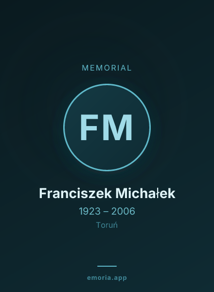 Memorial portrait of Franciszek Michałek