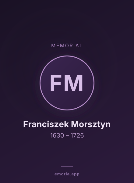 Memorial portrait of Franciszek Morsztyn