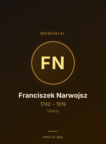 Memorial portrait of Franciszek Narwojsz